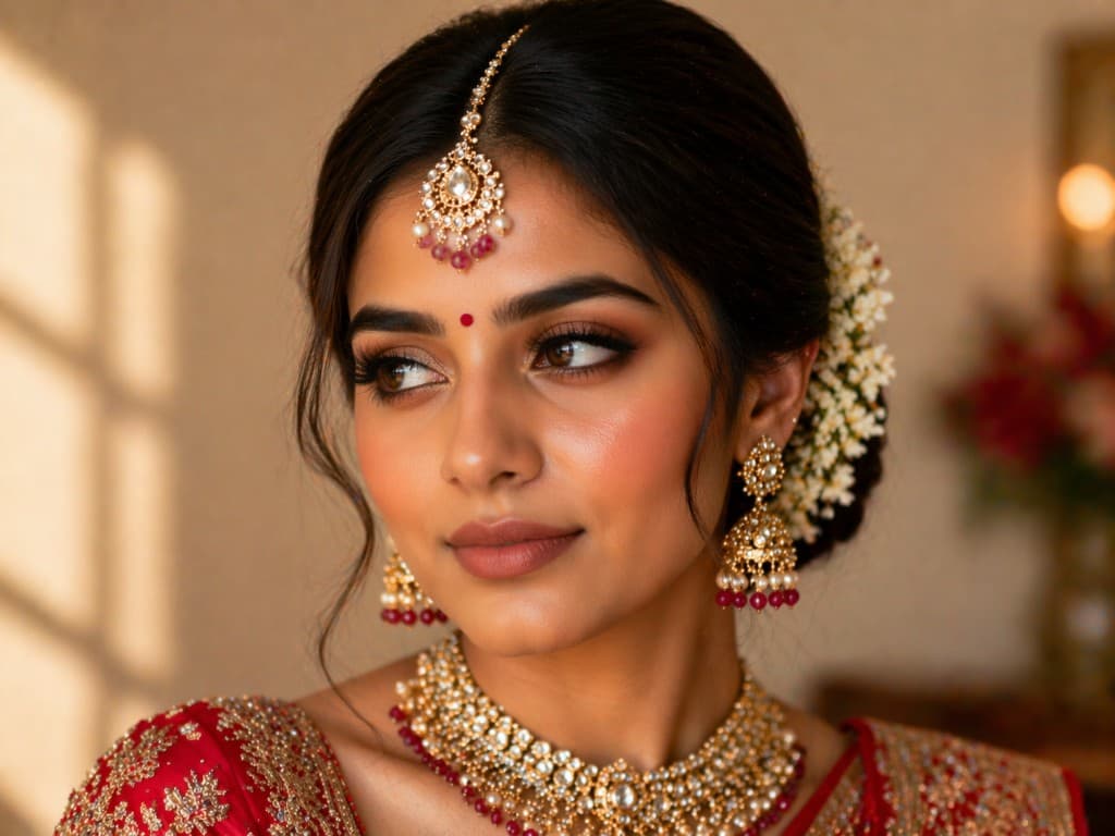 Bridal makeup — finished look